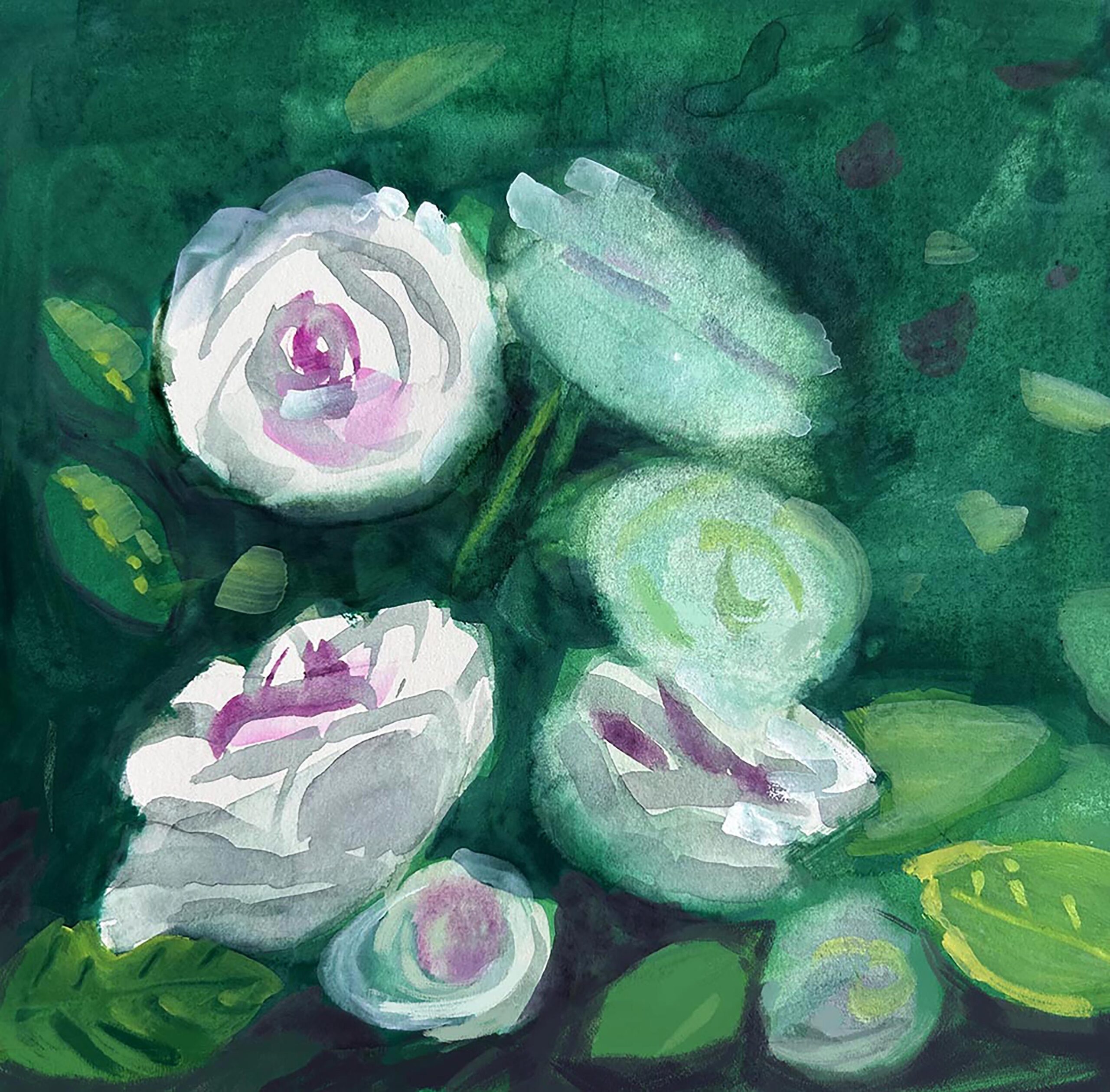 Green roses